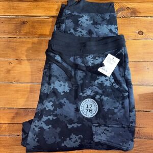 Sonoma Community Cargo Jogger Men XXL Black Digital Camo 1776 Patch Military NEW